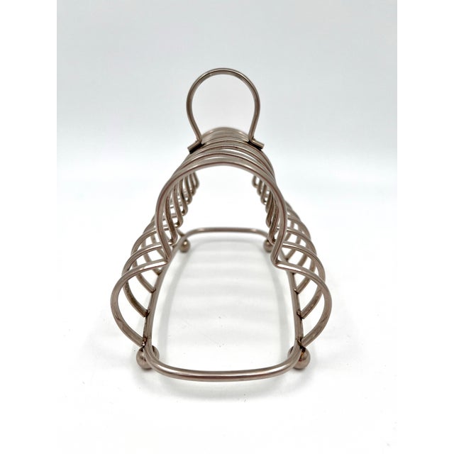 Mid 20th Century Vintage Art Deco Silverplate Toast Caddy For Sale - Image 5 of 10