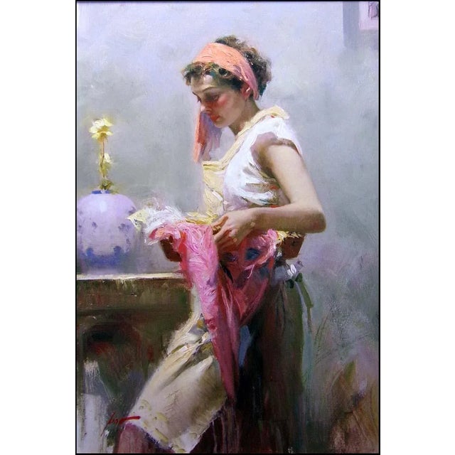 "Dream Catcher" Hand-embellished limited edition Giclee printed on canvas by Pino Hand signed and embellished by the...