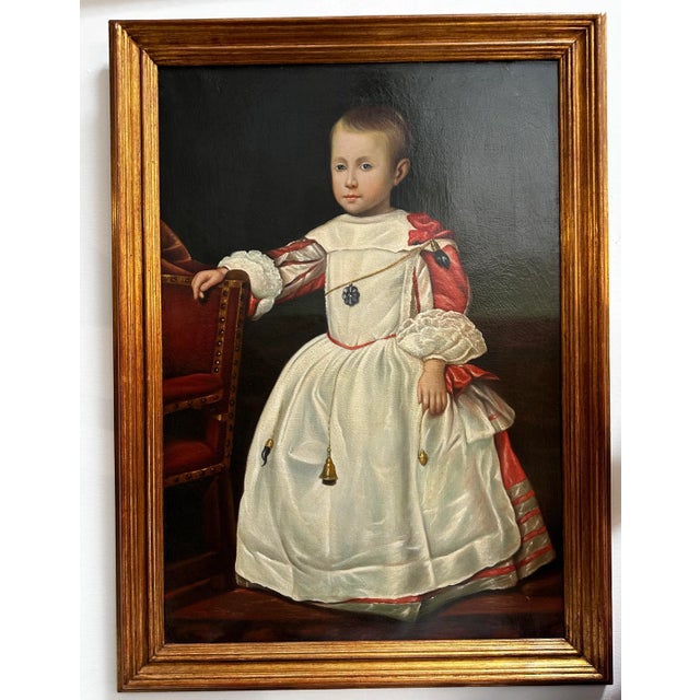 Realism 17th C Style Prince Prospero Portrait Oil Painting For Sale - Image 3 of 7