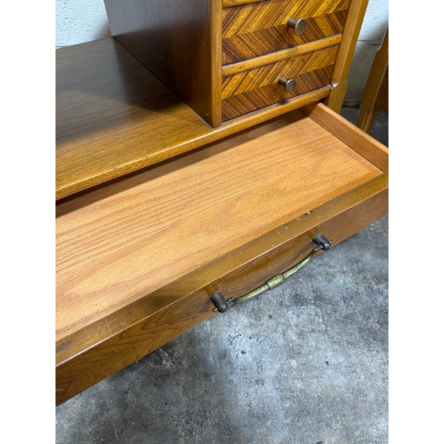 Wood Tomlinson Sophisticate Walnut Nightstands - a Pair For Sale - Image 7 of 11