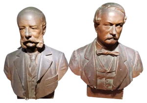 19th Century Busts, Set of 2