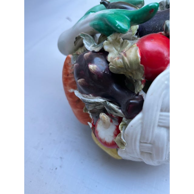 Porcelain Vegetable Basket For Sale - Image 10 of 10