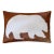 Luxury Genuine Cowhide Polar Bear Throw Pillow 16x24 | Handmade Hair-on-Hide Leather Designer Lumbar Cushion For Sale