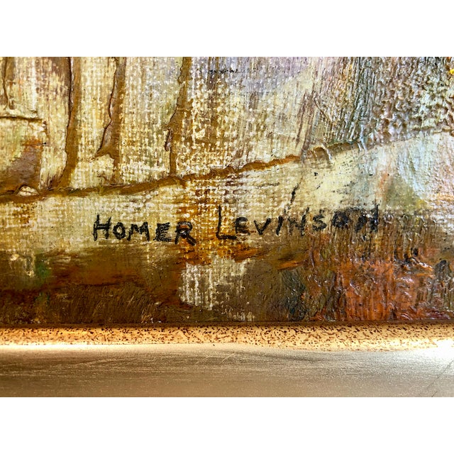 Textile Early 20th-Century California Landscape “San Juan” by Homer F. Levinson For Sale - Image 7 of 9