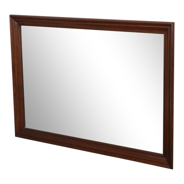 Ethan Allen Traditional Vintage Solid Cherry Frame Wall Mirror Chairish