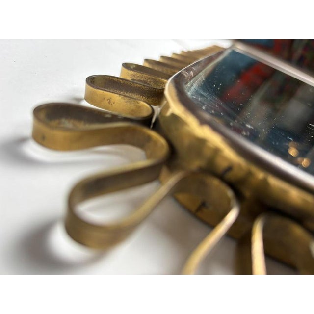 Brass Mirror in the style of Josef Frank, 1950s For Sale - Image 15 of 16