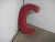 Letter C in Red Plastic, 1970s For Sale - Image 4 of 7