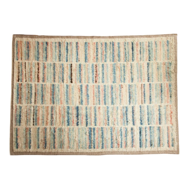 Afghani Moroccan Design Carpet - 8'1" x 11'2" For Sale