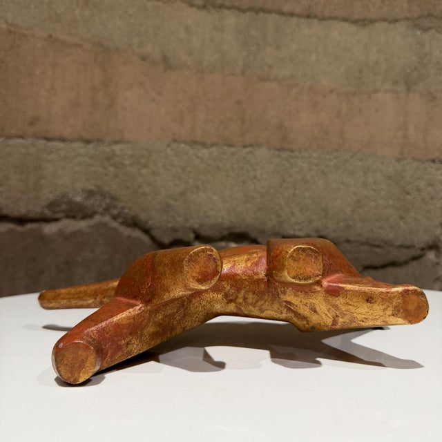 Japanese Nambu Tekki Handmade Cast-Iron Tiger Okimono Ornament For Sale - Image 11 of 12