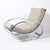 1970s Mid-Century Chrome Rocking Lounge Chair W/ Button Detailing by Milo Baughman For Sale - Image 5 of 12