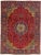 Textile 1960s Vintage Persian Tabriz Handmade Medallion Red Wool Rug For Sale - Image 7 of 7
