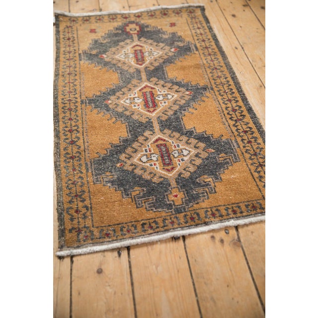 Textile Vintage Distressed Oushak Rug Runner - 2'3" x 3'11" For Sale - Image 7 of 9