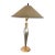 1980s Postmodern Lam Lee Group "Leeazanne" Silver & Gold Leaf Table Lamp For Sale