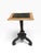 19th Century Antique Ebony & Giltwood Marble Top Tripod Pedestal Table For Sale - Image 5 of 6