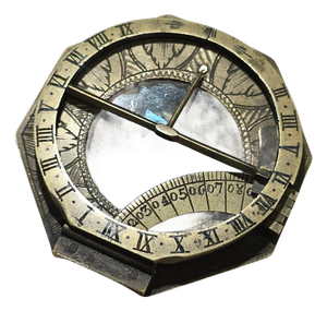 Octagonal Brass Sundial by Johan Schrettegger, 1750