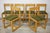 Wood and Fabric Dining Chairs, 1960s, Set of 6 For Sale - Image 4 of 12