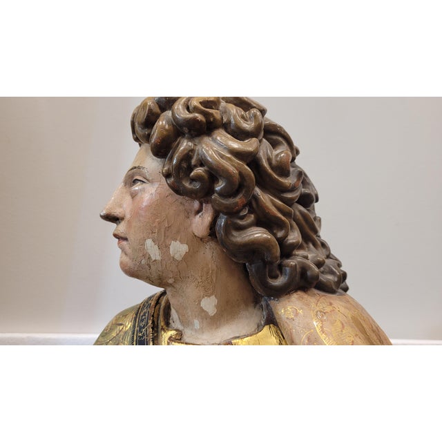 Castilian School Artist, Saint John the Evangelist, 1580, Wood Carving For Sale - Image 16 of 18