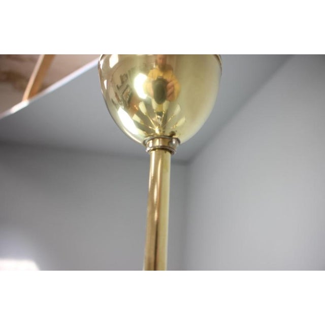 Mid-Century Modern Czechoslovak Brass and Glass 10-Arm Chandelier, 1960s For Sale - Image 9 of 15