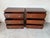 Handsome pair of vintage Danersk Chippendale-style chests crafted in rich mahogany with clean, timeless lines and elegant...