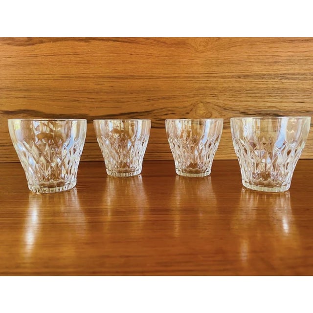 Vintage, diamond cut, water or lemonade glasses made by Vereco and Duralex France, circa 1950's - 1960's. Made of tempered...