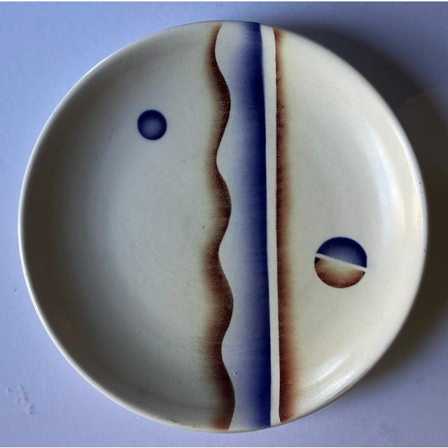 Art Deco Antique 1920's French Art Deco Porcelain Plates - Set of 6 For Sale - Image 3 of 15