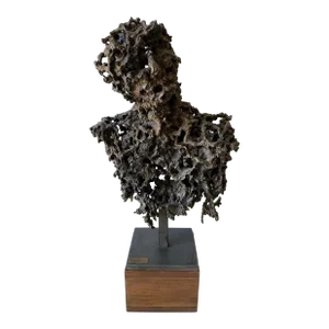 Mid Century Brutalist Sculpture by Daniel Gluck 'Bust of a Man'