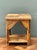Wood Rustic Reed and Wood Accent Table For Sale - Image 7 of 17