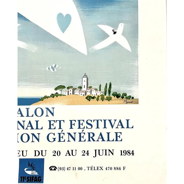 Modern Raymond Peynet, Air Show and Festival, 1984, Poster For Sale - Image 3 of 4