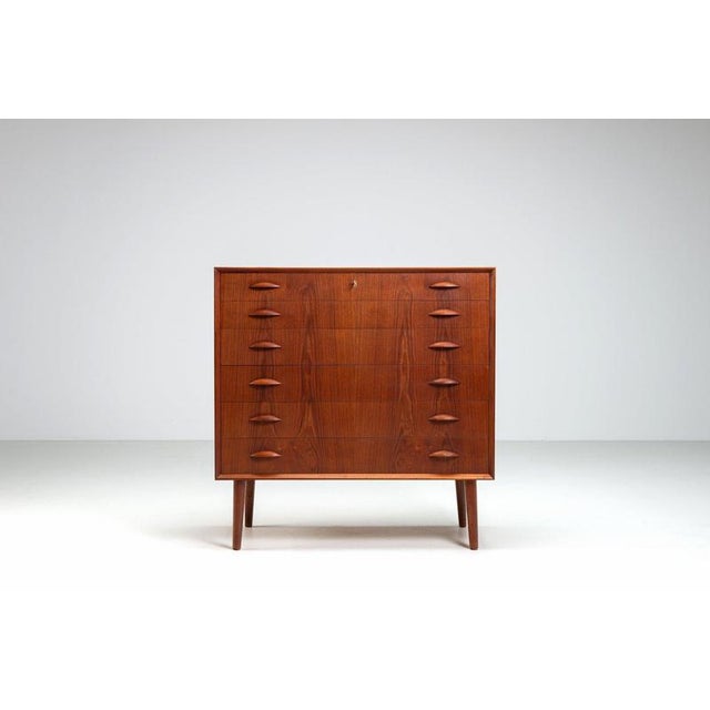 Chest of Drawers in Teak by Johannes Sorth for Nexo Mobelfabrik, Denmark, 1960s For Sale - Image 4 of 14