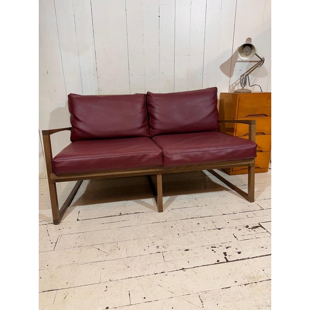 Vintage Two-Seater Sofa in Red Leather by Andy Thornton, 1995 For Sale - Image 9 of 13