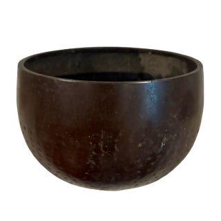 19th Century Japanese Bronze Singing Bowl, 5” High X 6” Diameter For Sale