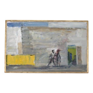 Zage Johansson, Figures in Motion, 1960s, Oil on Canvas, Framed For Sale