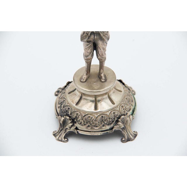 Silver Toothpick Holder with Boy For Sale - Image 4 of 5