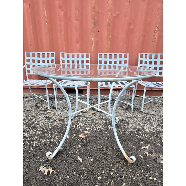 Vintage Brown Jordan Outdoor Dining Table & 4 Chairs Chairish