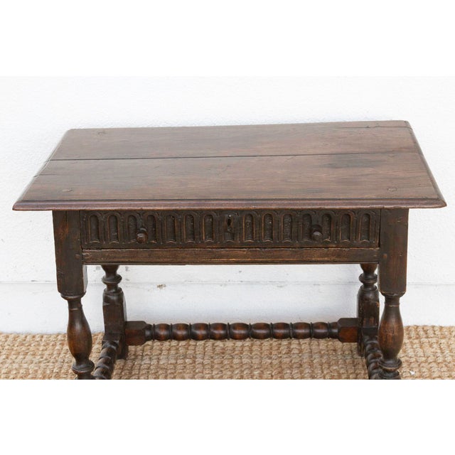 17th Century English Carved Tavern Table For Sale - Image 4 of 11
