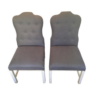 Bunny Williams Designer Jack Dining Chairs - Pair For Sale