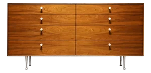 George Nelson Thin Edge 8-Drawer Dresser in Walnut