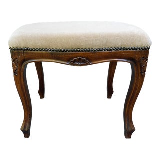 Louis XV Style Upholstered Bench For Sale