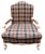 Navy Blue Experience Timeless Comfort With the Highland House French Country Bergère Chair and Ottoman Set. 1970s For Sale - Image 8 of 12