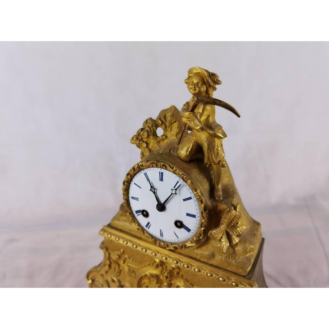 Antique French Mantel Clock by Marti et Cie, 1850 For Sale - Image 17 of 18