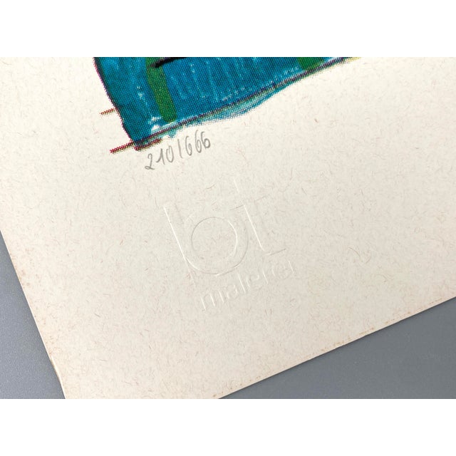 1980s Albert Birkle, Faun with Rooster, 1980s, Screenprint and Offset Print on Paper For Sale - Image 5 of 11