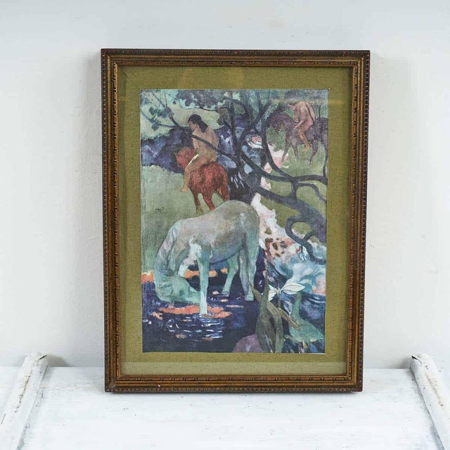 After Gauguin, Horses and Nature, Print For Sale - Image 5 of 5