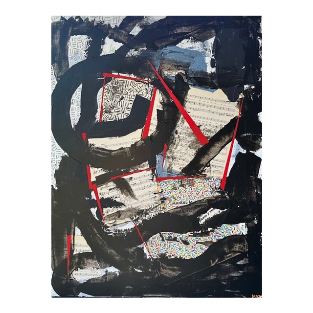 2026 Modern Abstract Artwork "Chaos No.1" by Artist Natalie Gonzalez For Sale