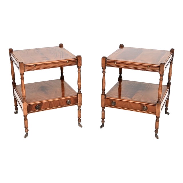 Antique Georgian Side Tables, 1950s, Set of 2 For Sale