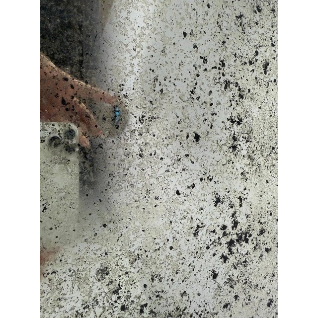 Antique Continental Giltwood Coffee Table With Original Foxed Mirror For Sale In Los Angeles - Image 6 of 15