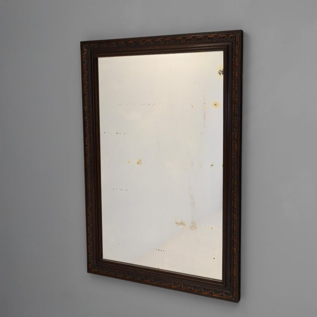 Brown Large Walnut Framed Mirror, 1880 For Sale - Image 8 of 8