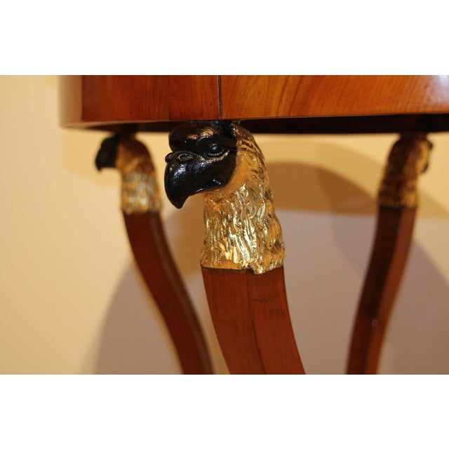 Biedermeier Cherry Veneer Gold-Leaf Center Table, Austria, 1820s For Sale - Image 15 of 18