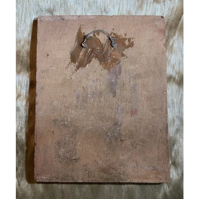 Vintage Persian Ceramic Tile For Sale - Image 10 of 11