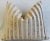 Tan & Cream French Velvet Striped Feather/Down Pillow 23" X 20" For Sale - Image 4 of 5