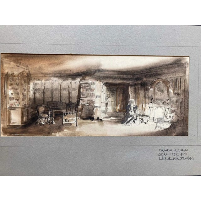 Late 20th Century Original Lane Halteman Stage Design Watercolor Paintings, 5 For Sale In New Orleans - Image 6 of 9